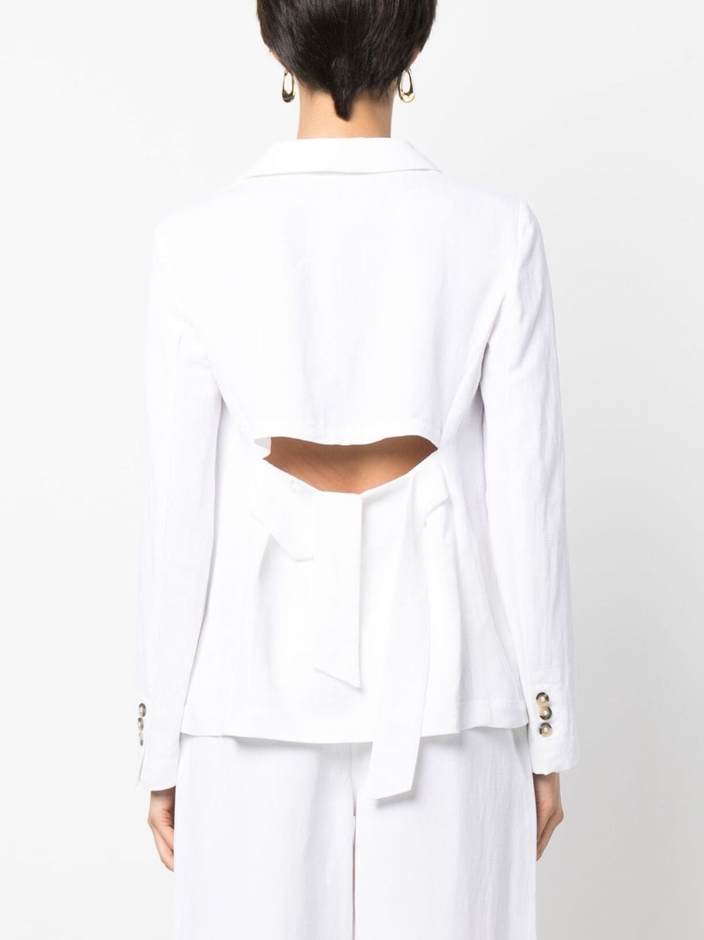 cut-out detail blazer - 4