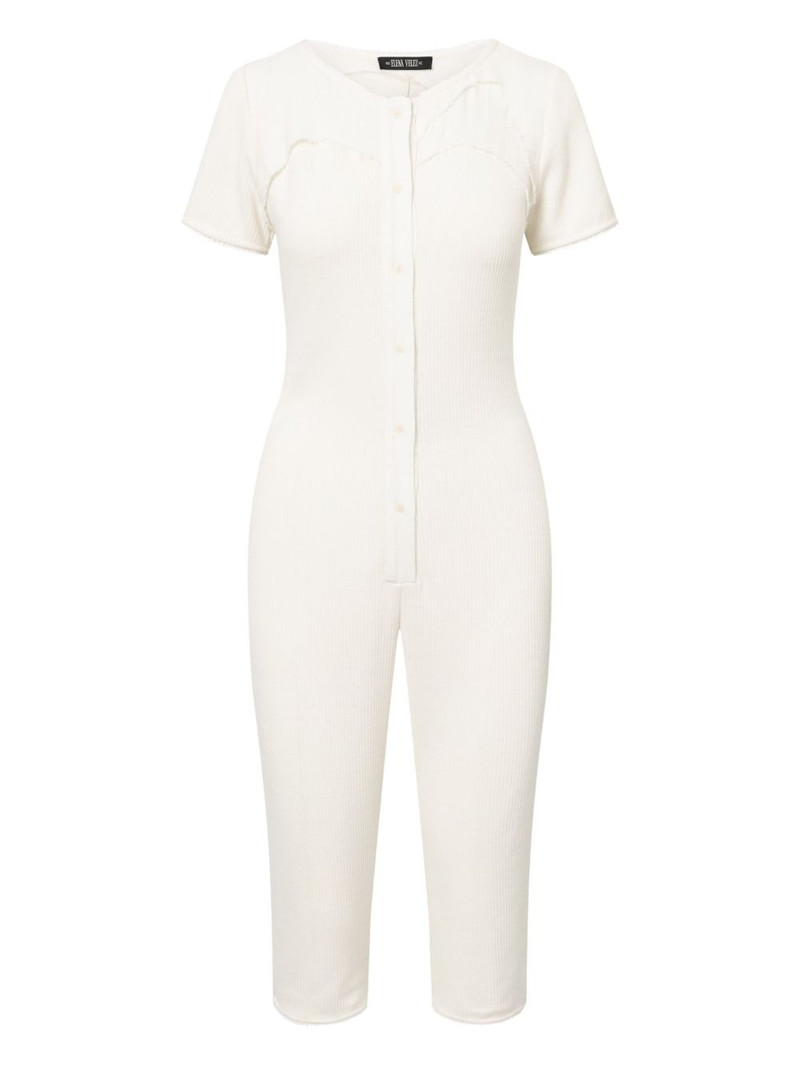 Y6 Long Johns ribbed-knit jumpsuit 1