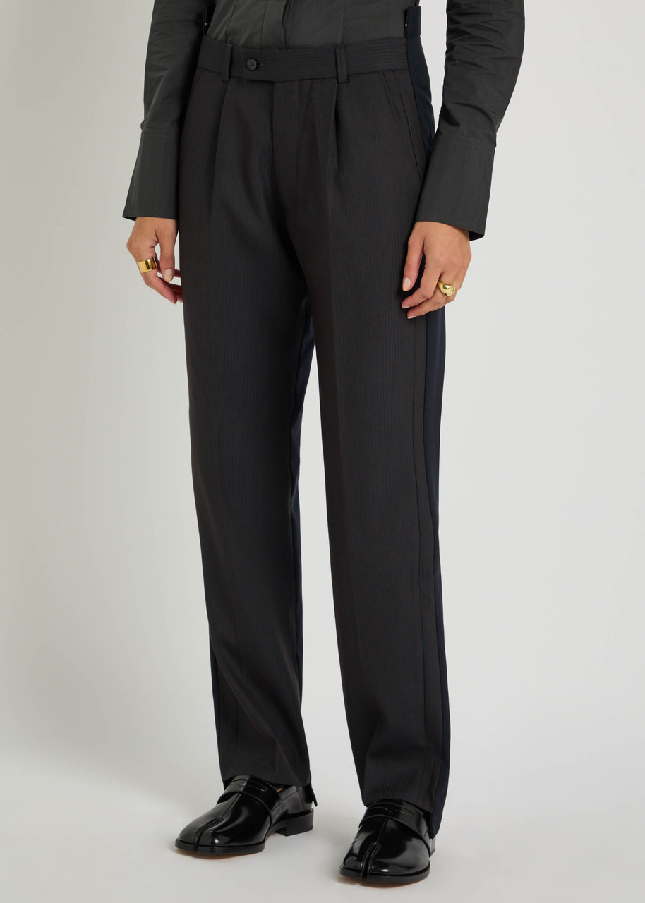 Bettter Sliced Straight-leg Wool-blend Trousers - 2