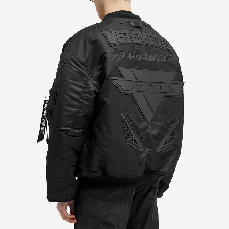 VETEMENTS Blackout Racing Bomber Jacket 3