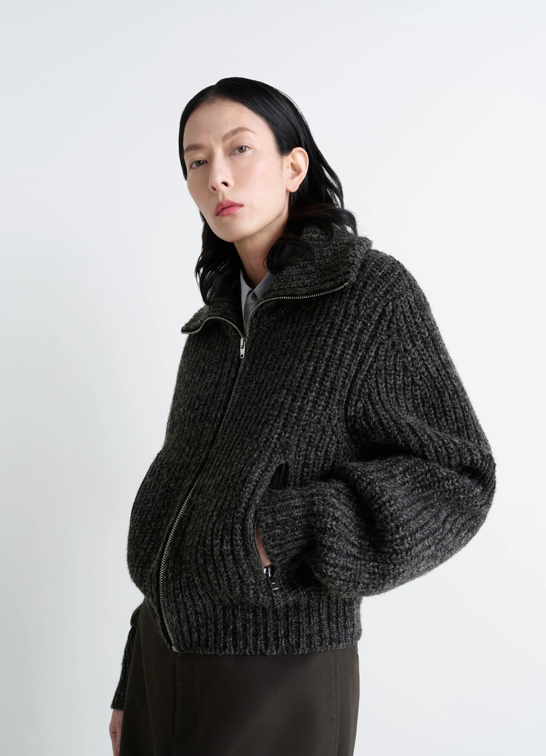 ZIPPED CARDIGAN - 2