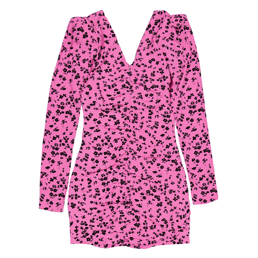 Rotate Ladies Super Pink Comb Jacquard Printed Mini Dress, Brand Size 34 (US Size 0) - 7