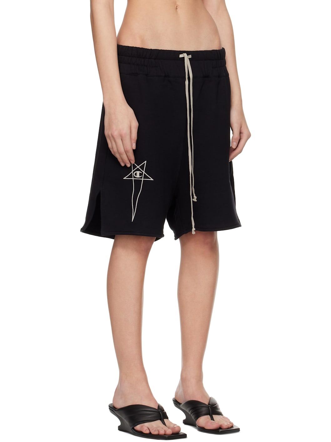Black Champion Edition French Terry Shorts - 2
