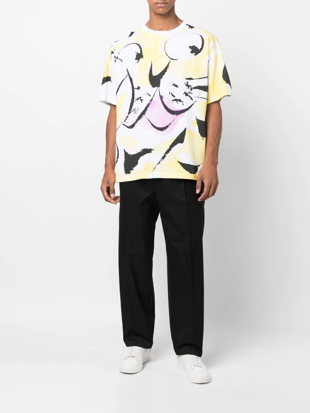 abstract-print short-sleeve T-shirt - 2