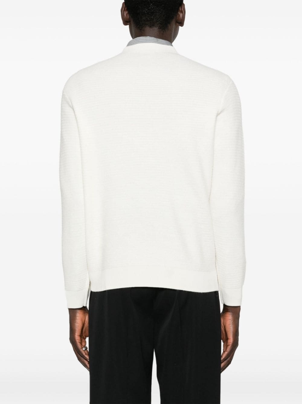 crew-neck virgin wool jumper - 4