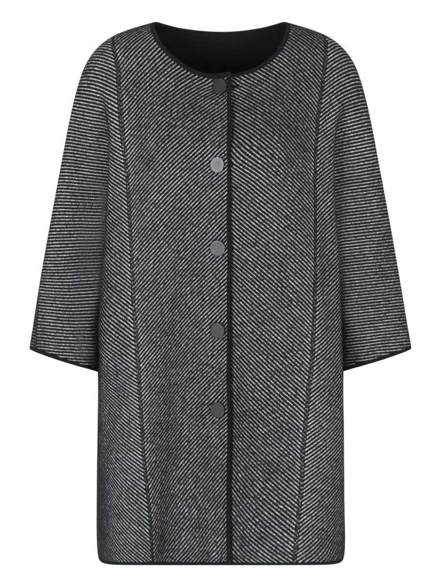 Emporio Armani Wool Midi Coat - 1