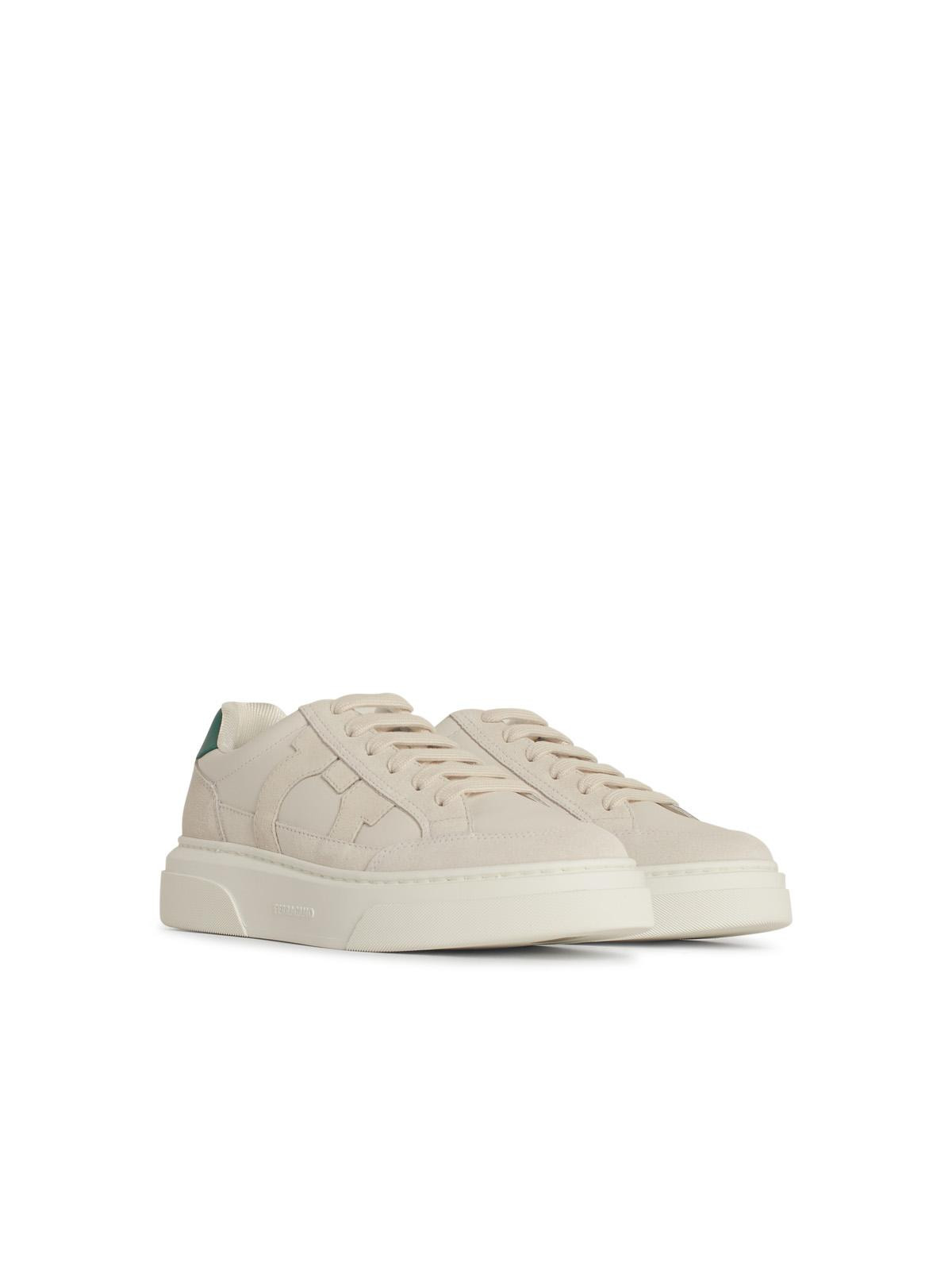 Salvatore Ferragamo 'Cassina' White Leather Sneakers Men - 2