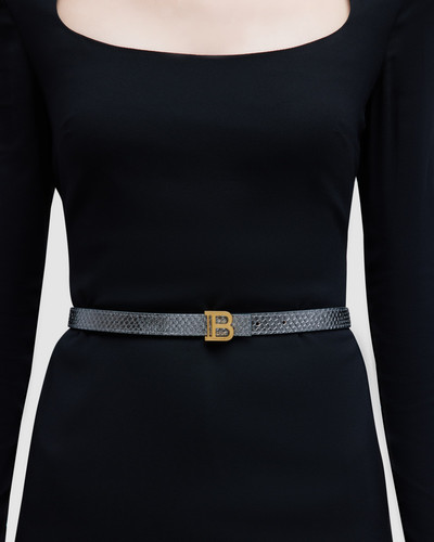 Balmain Python Print Leather Belt outlook