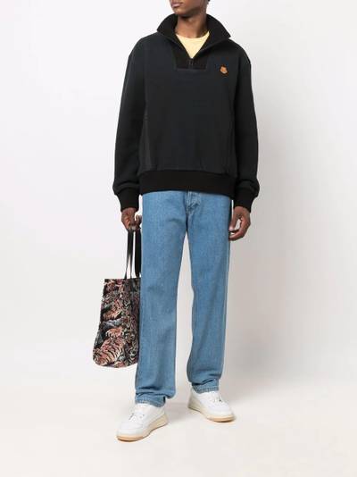 KENZO logo-embroidered long-sleeve sweatshirt outlook