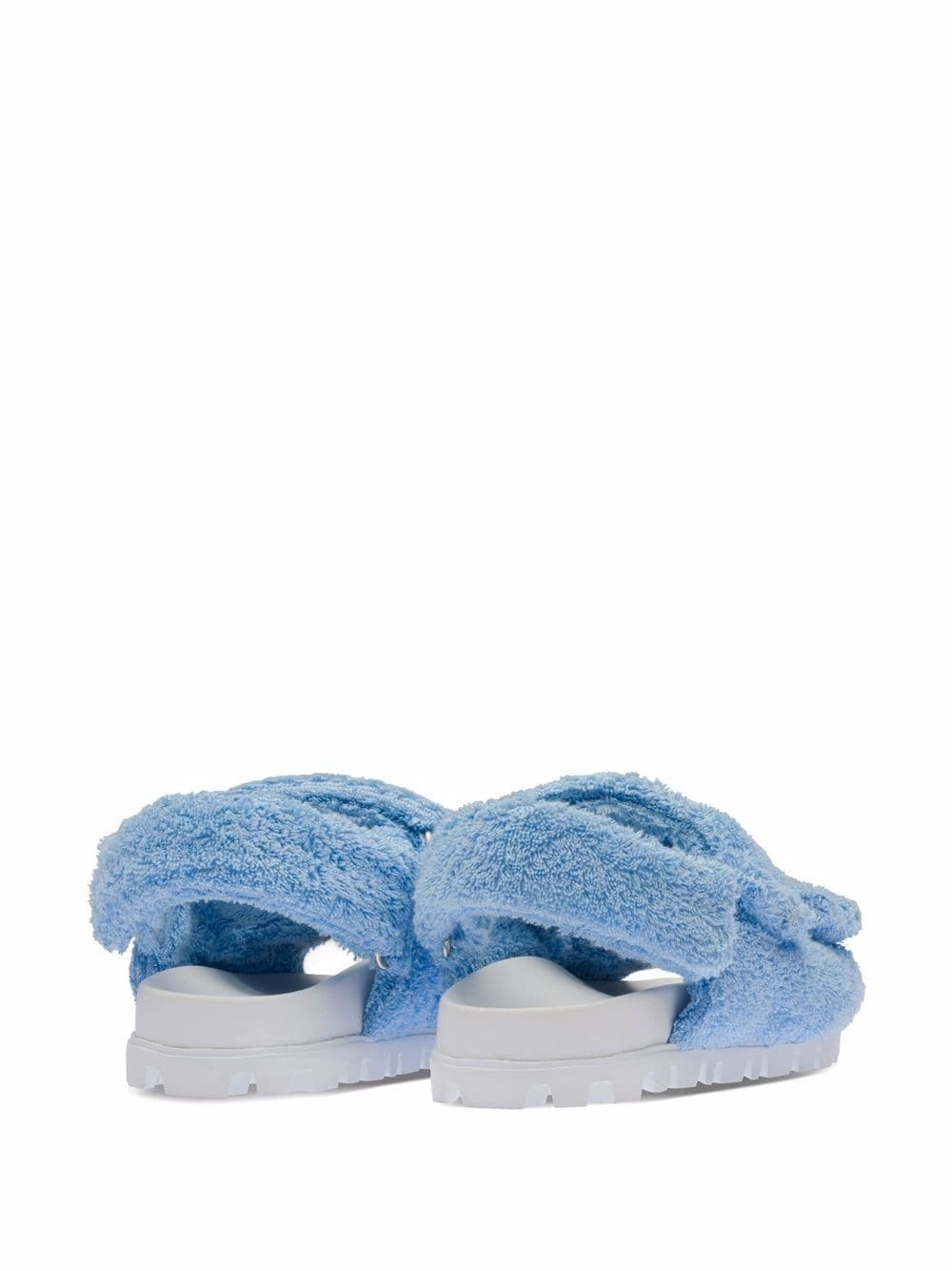 terry cloth touch-strap sandals - 3