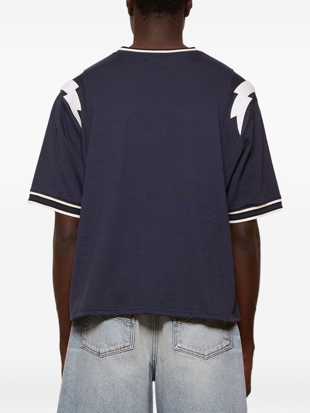 logo-detail baseball T-shirt - 5