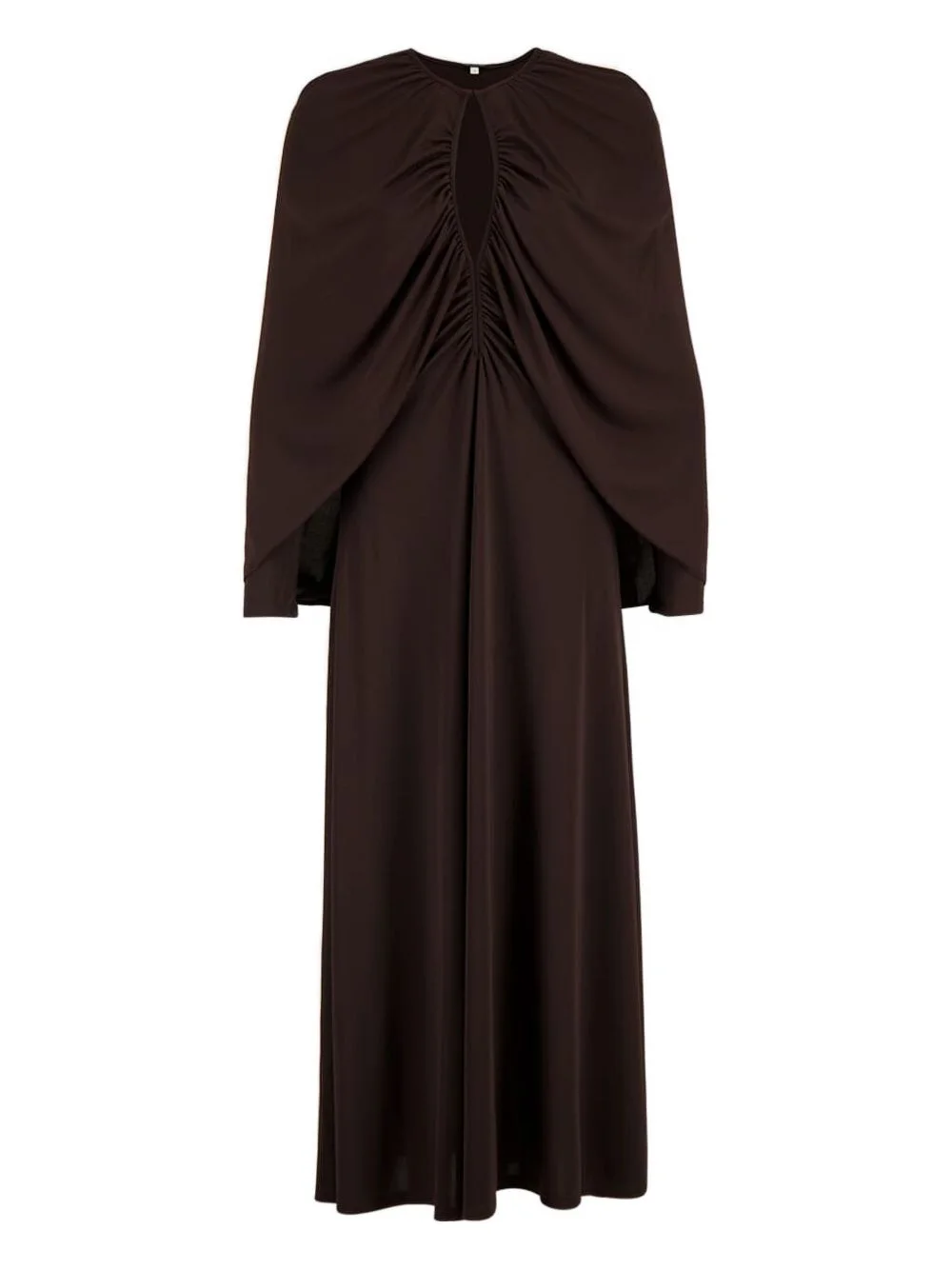 round-neck maxi dress - 1