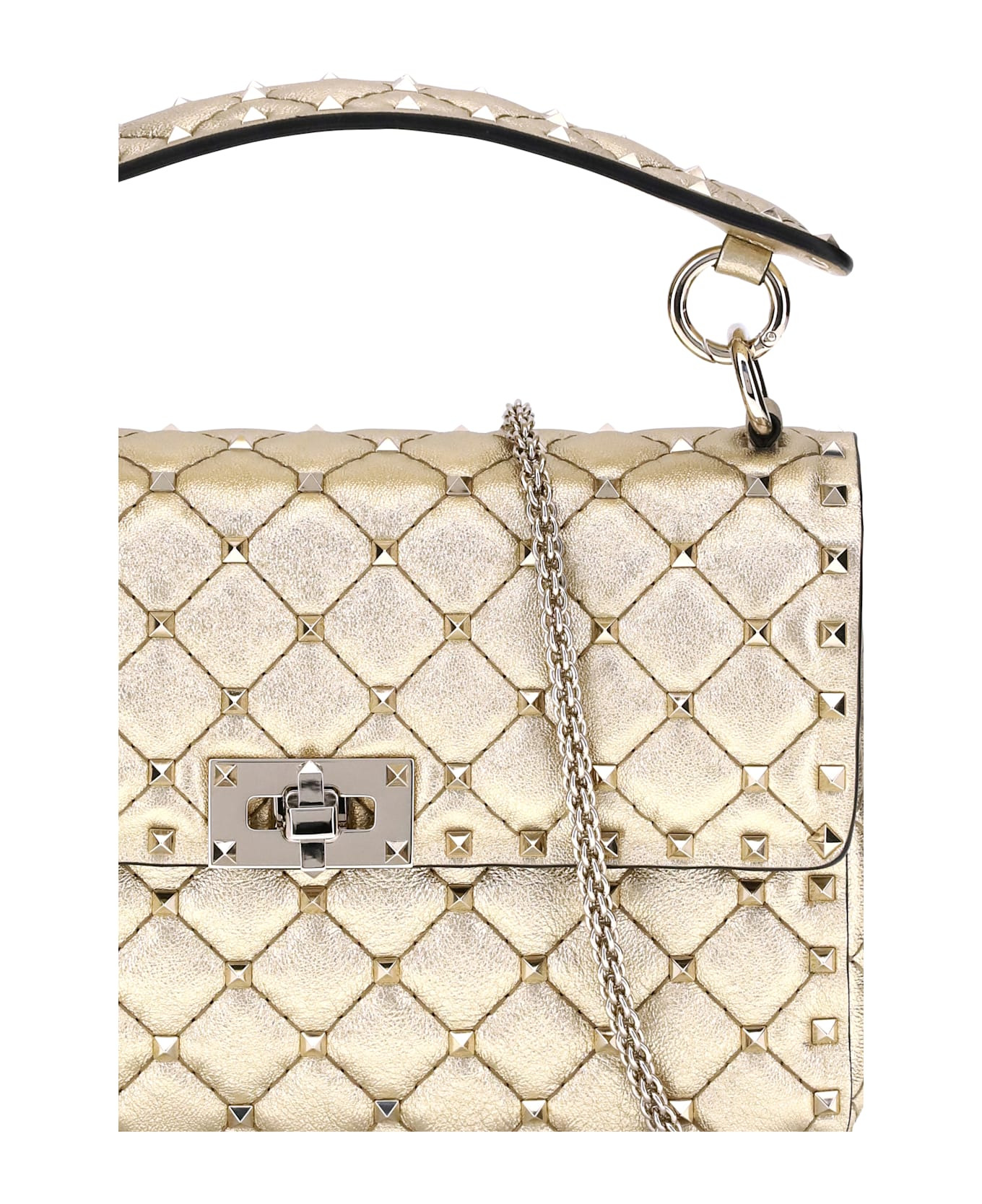 Medium Rockstud Spike Shoulder Bag - 4