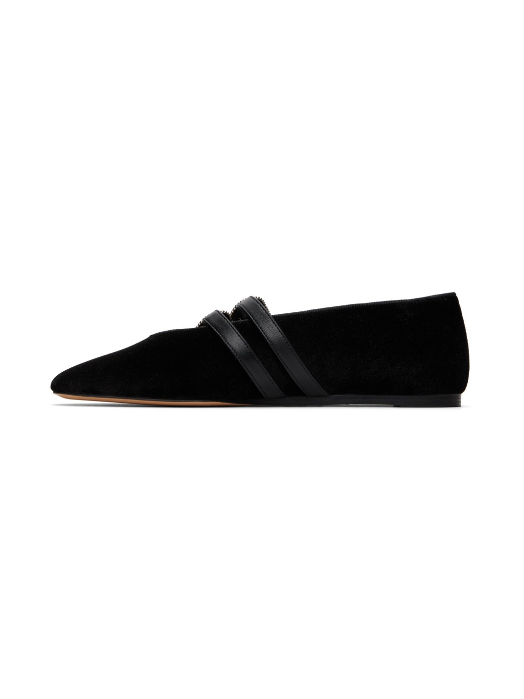 Black Claudia Ballerina Flats - 3