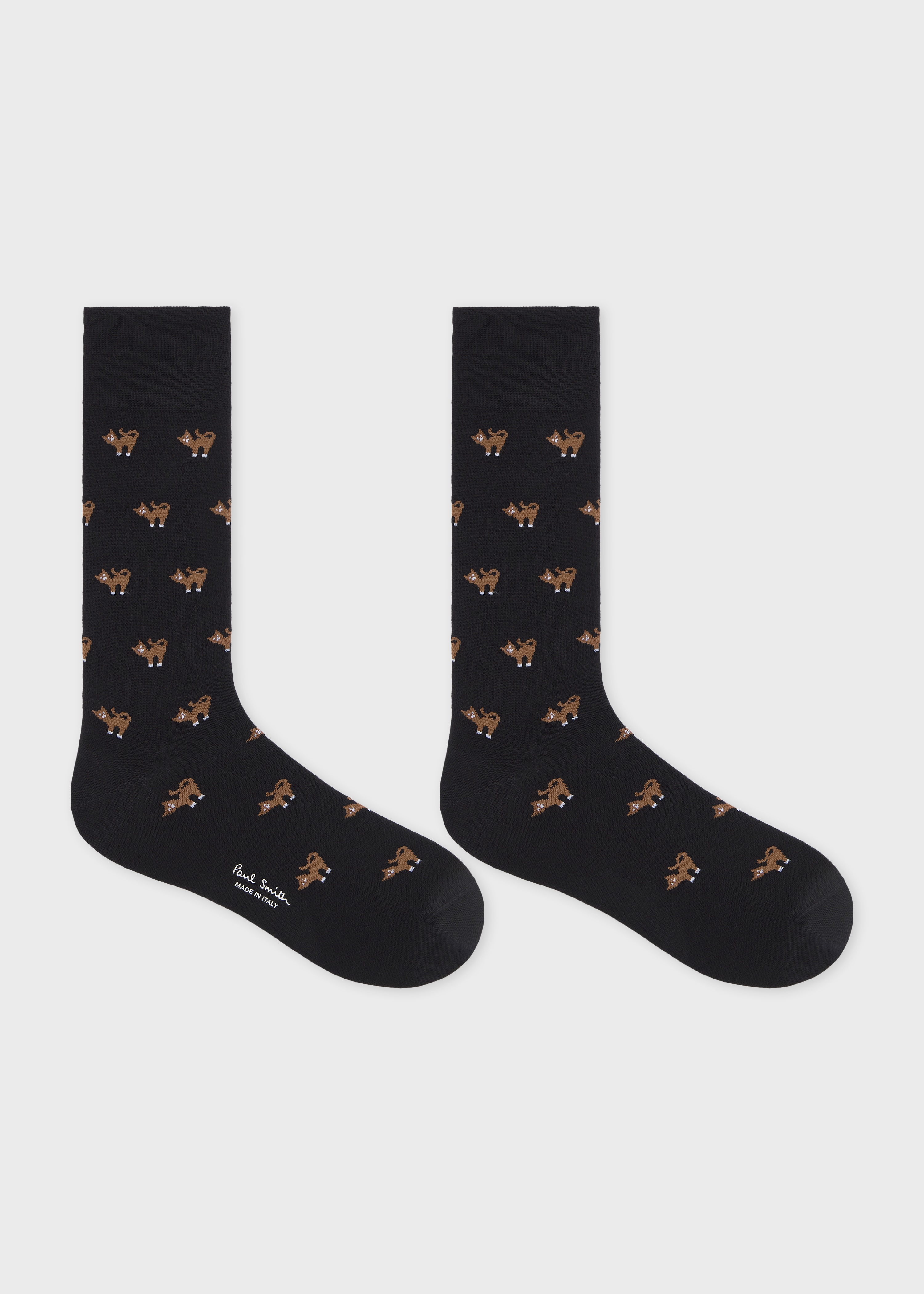 Black 'Cat' Pattern Socks - 2