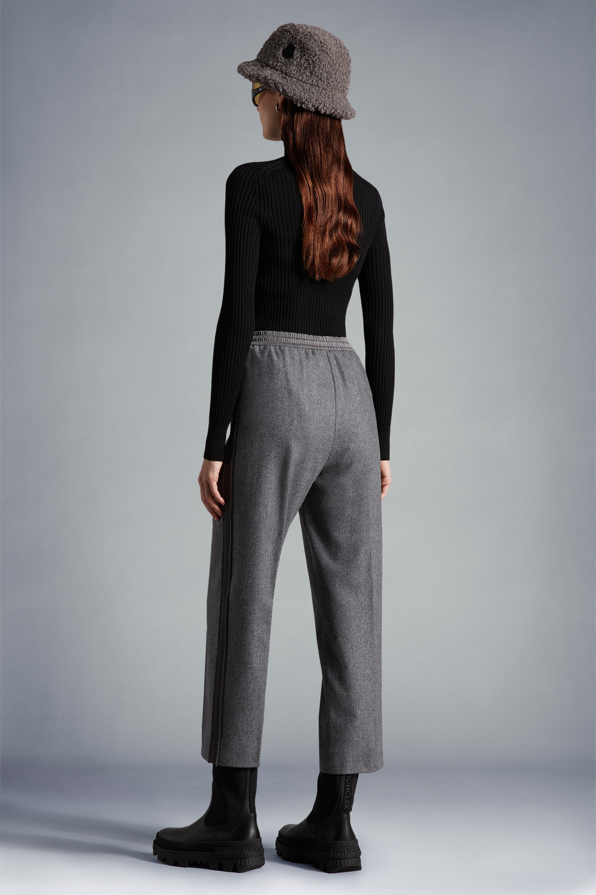 Straight Leg Flannel Pants - 5