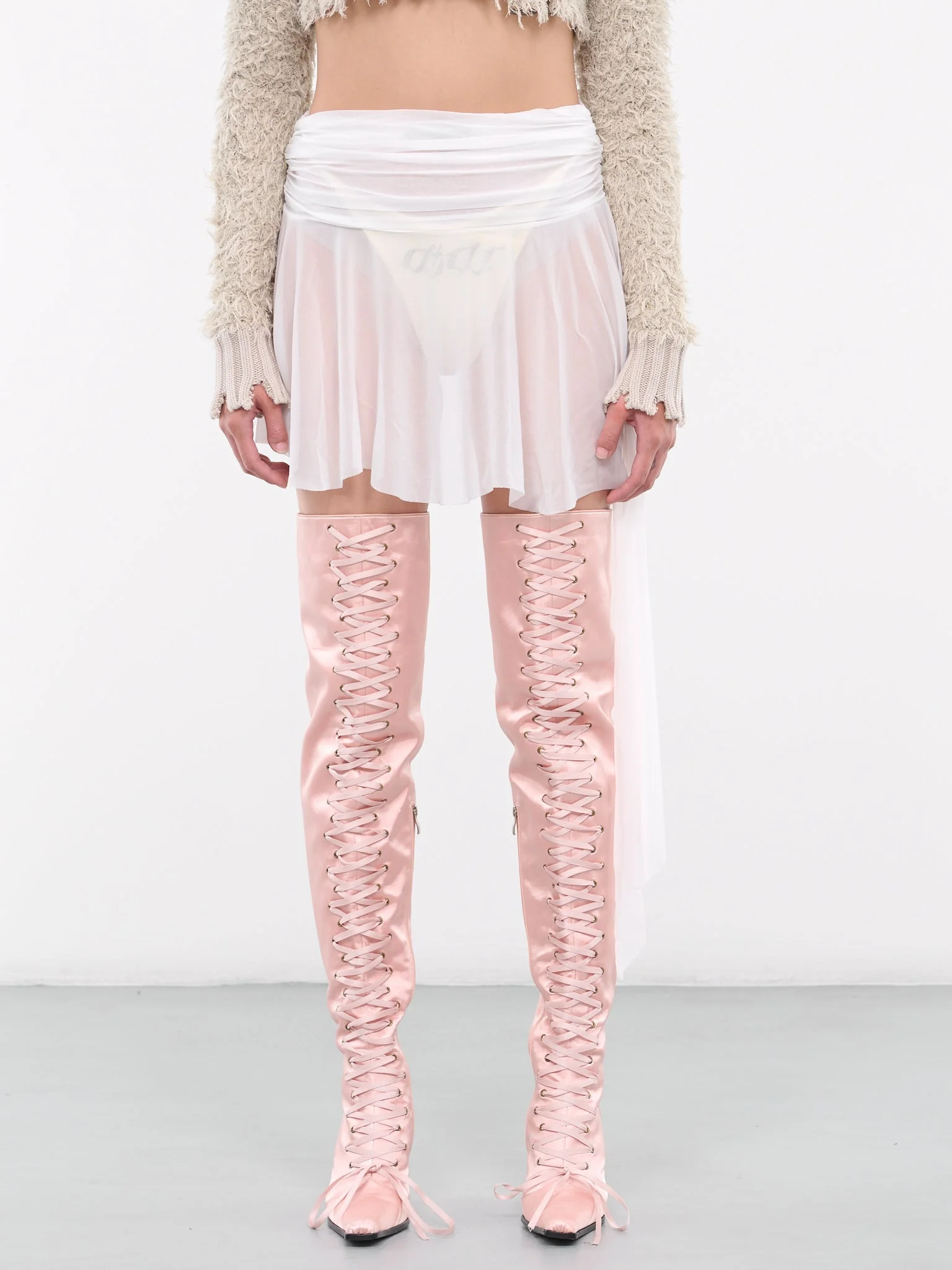 Lacing High Boots - 1