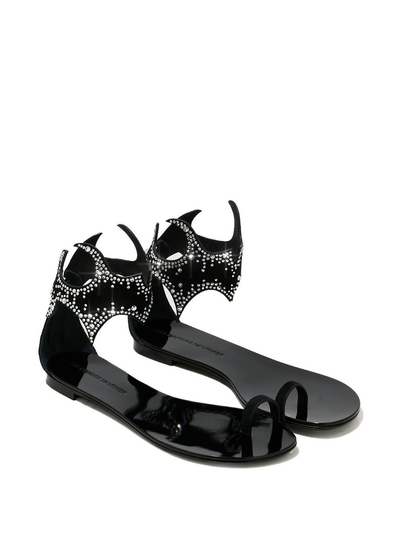 ALEXANDRE VAUTHIER Betsy crystal-embellished sandals outlook