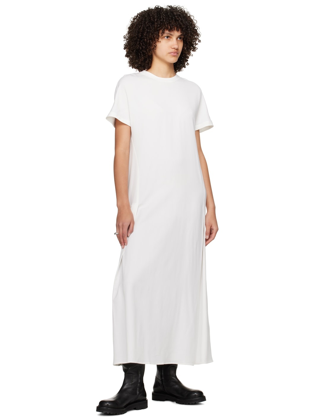 Off-White Zip Maxi Dress - 4