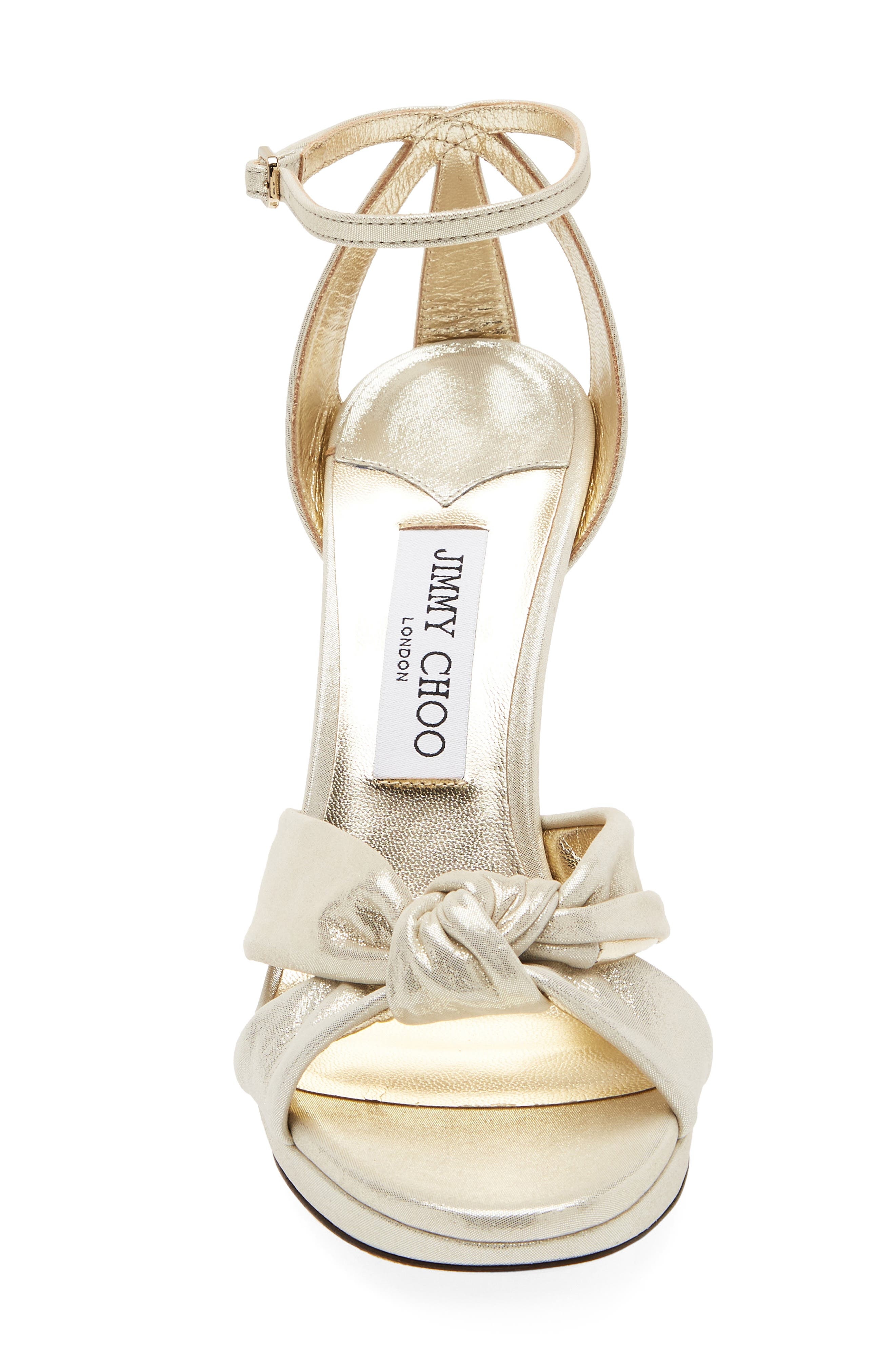 Jimmy Choo Rosie Ankle Strap Sandal in Light Soft Gold at Nordstrom - 4