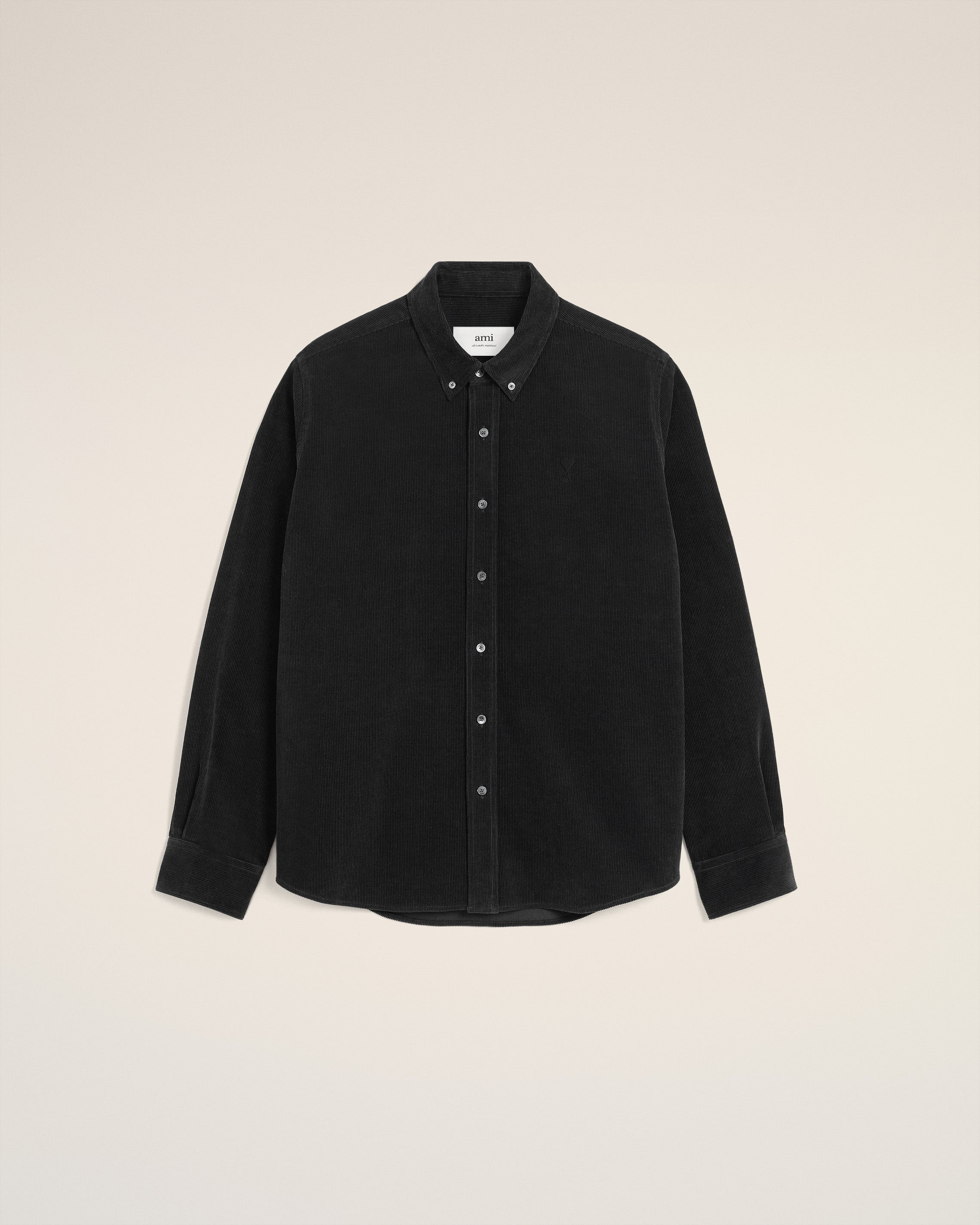 BLACK COTTON BUTTON DOWN AMI DE COEUR SHIRT - 9