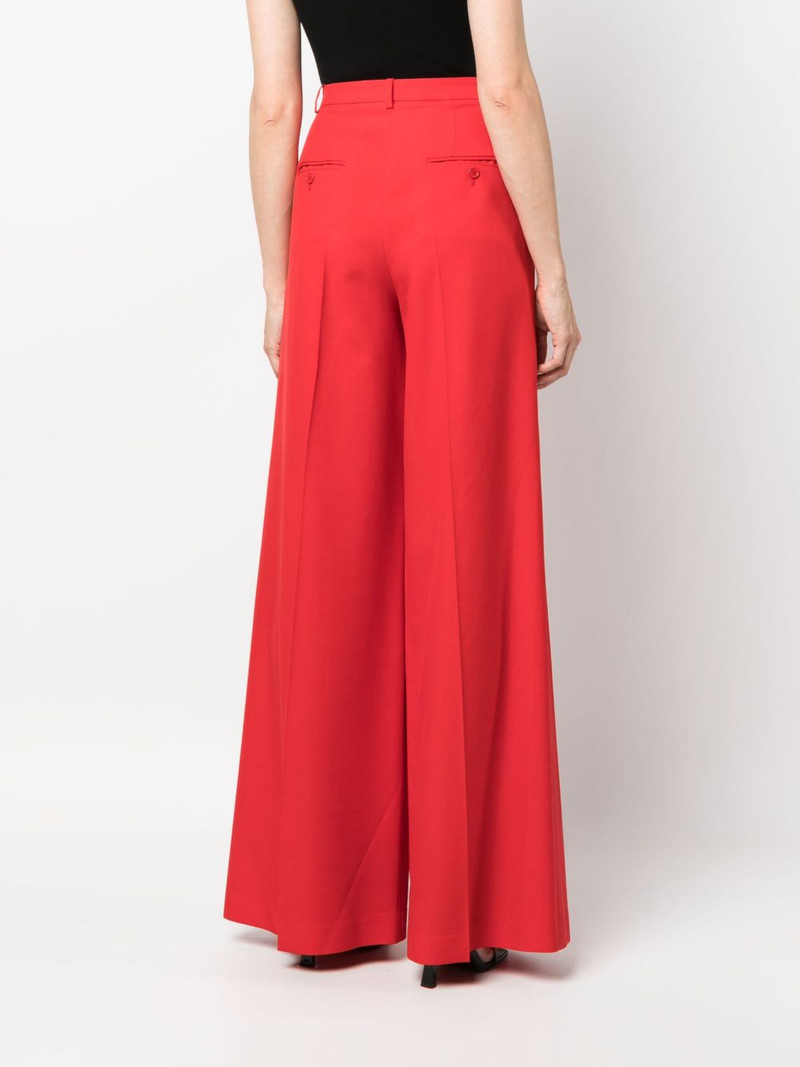 box-pleat wool palazzo trousers 4