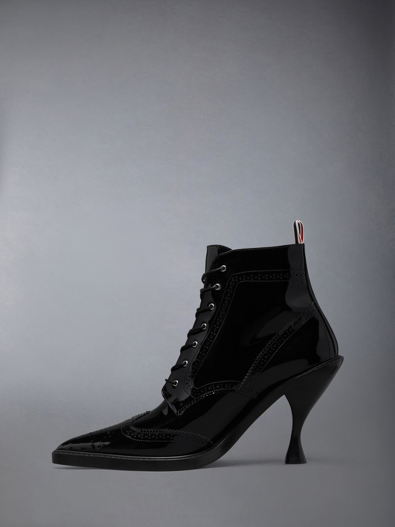 Thom Browne SOFT PATENT WINGTIP BOOT 90MM outlook