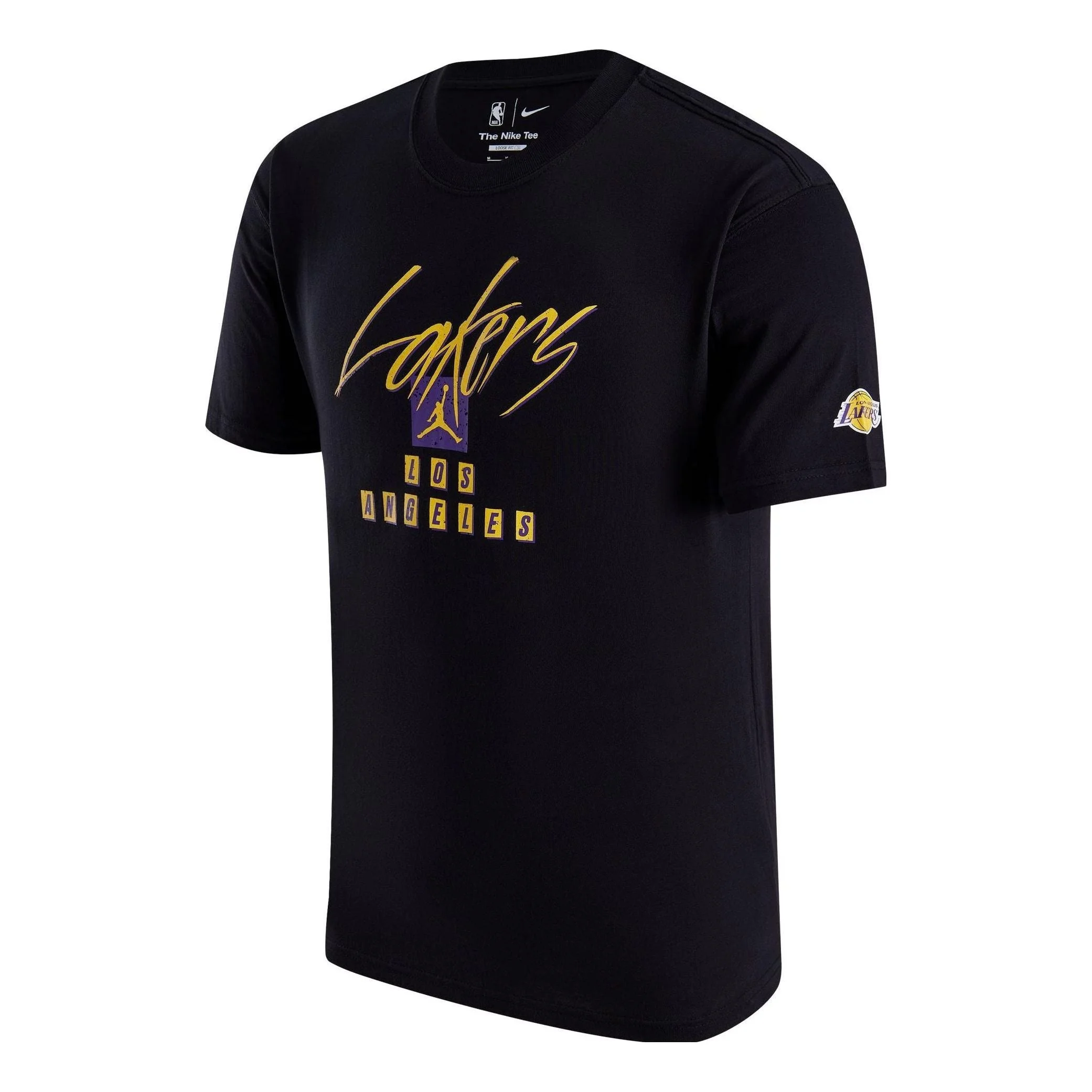 Air Jordan Los Angeles Lakers Courtside Statement Edition NBA Max90 T-Shirt Asia Sizing 'Black' FN10 - 1
