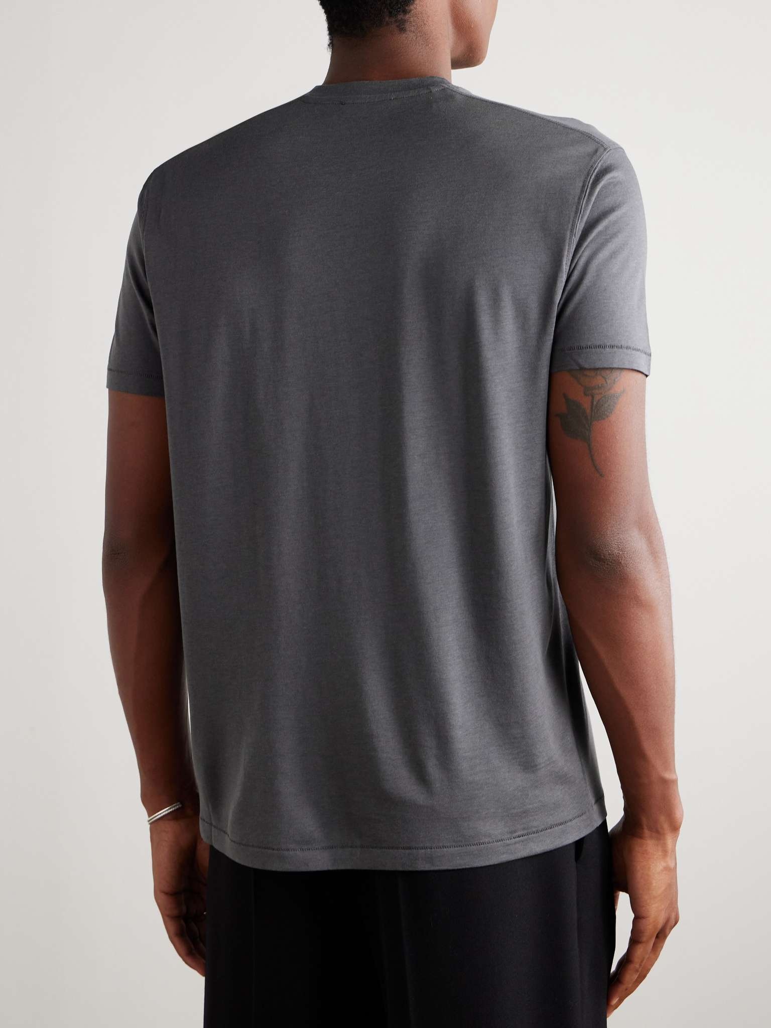 Lyocell and Cotton-Blend Jersey T-Shirt - 4