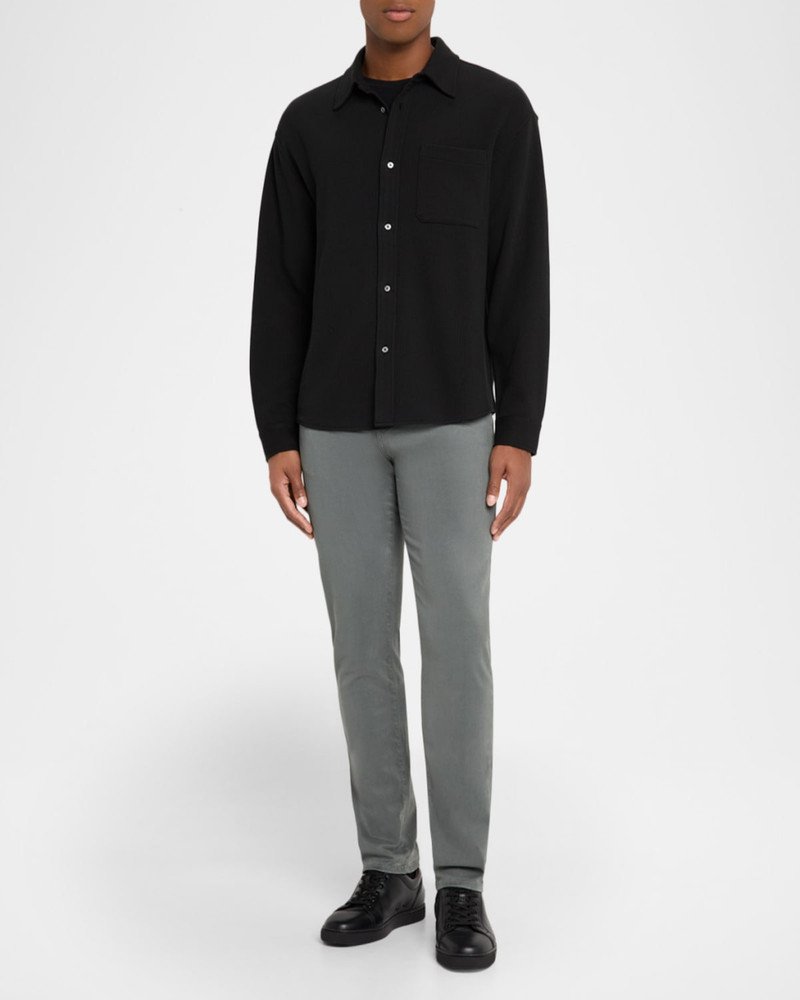 FRAME Men's Cotton Waffle Texture Button-Down Shirt outlook