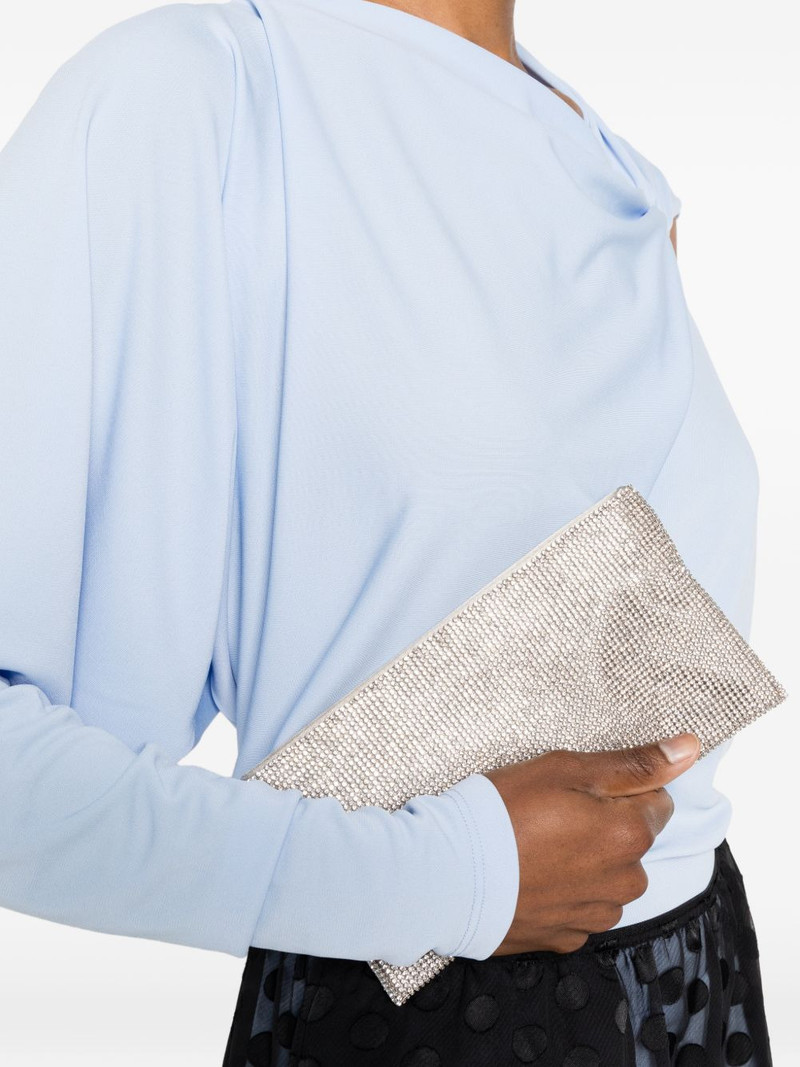 BENEDETTA BRUZZICHES embellished chain-strap clutch bag outlook