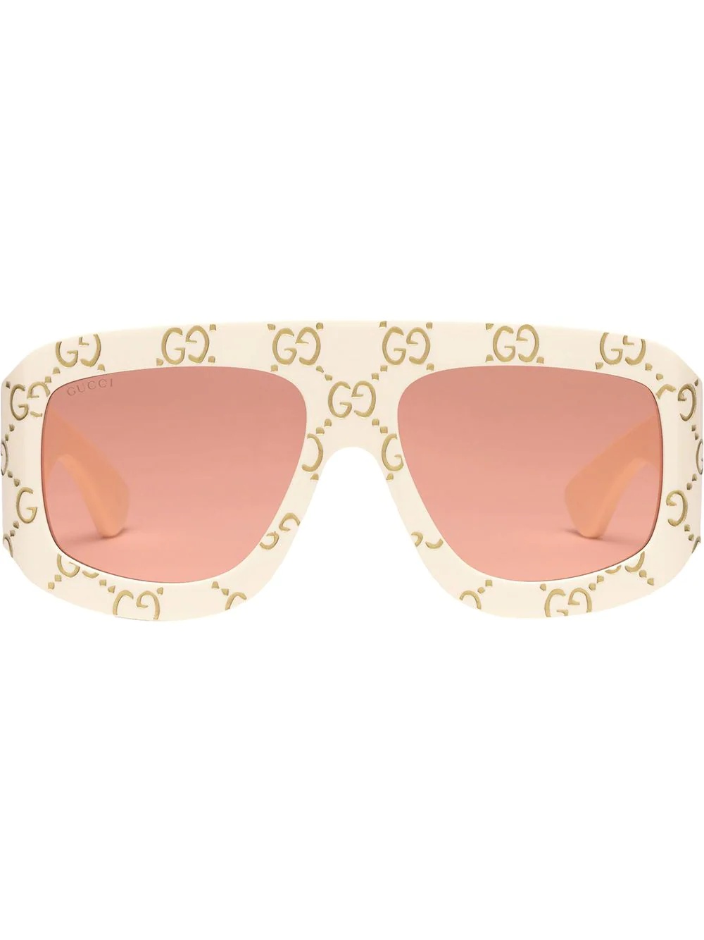 GUCCI GG Supreme rectangular-frame sunglasses - GG0983S 001 59 | REVERSIBLE