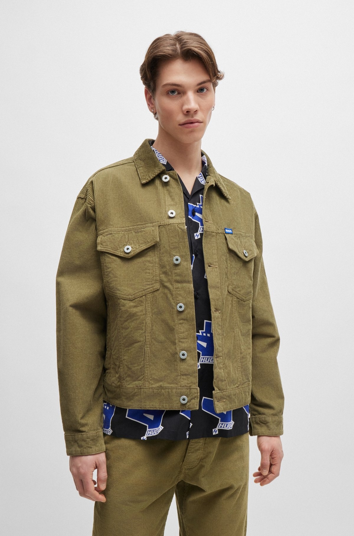 REGULAR-FIT JACKET IN COTTON CORDUROY - 2
