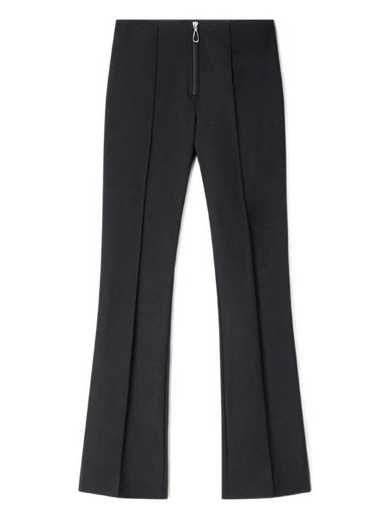 zip-up straight trousers 1