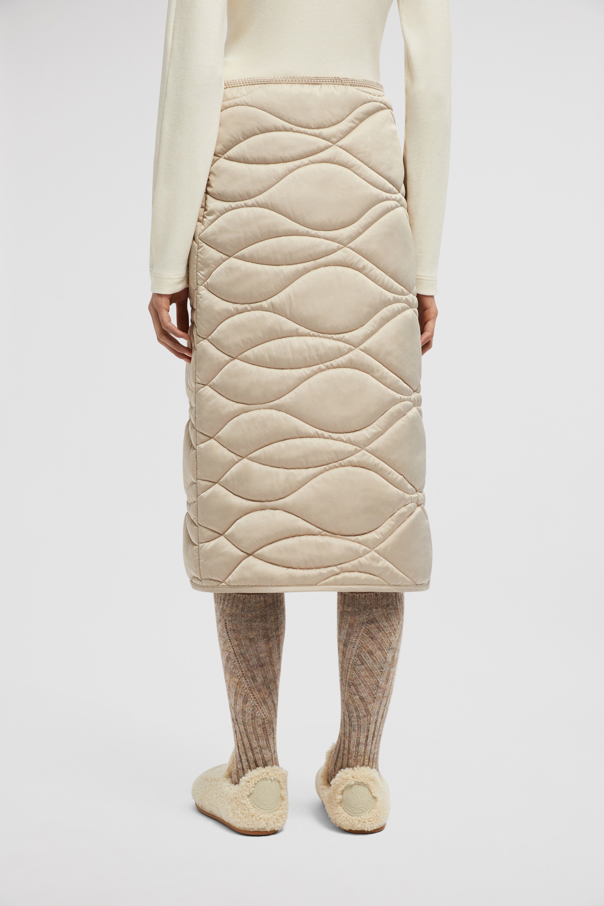 Padded Midi Skirt - 5