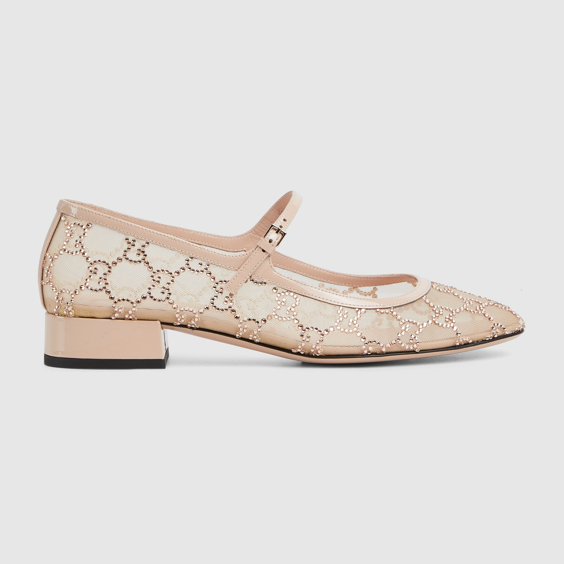 Women's GG crystal ballet flat - 1