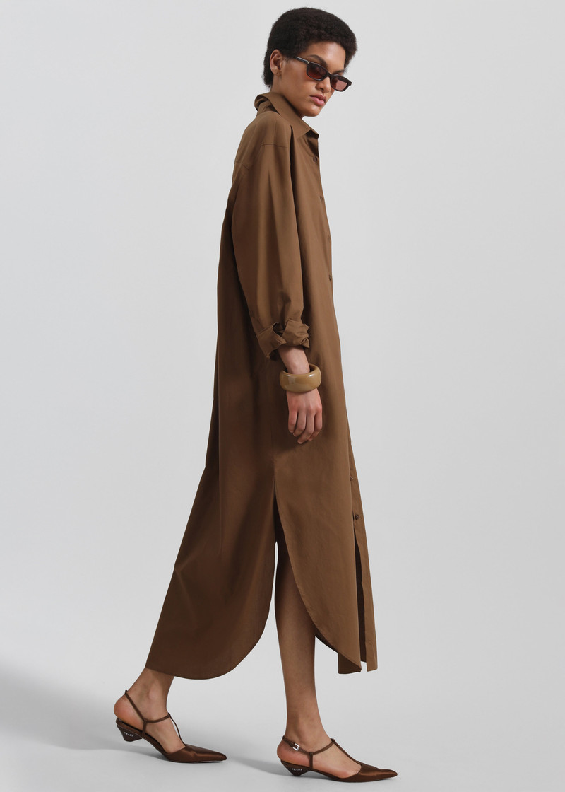 Helena Shirt Dress - Brown 2