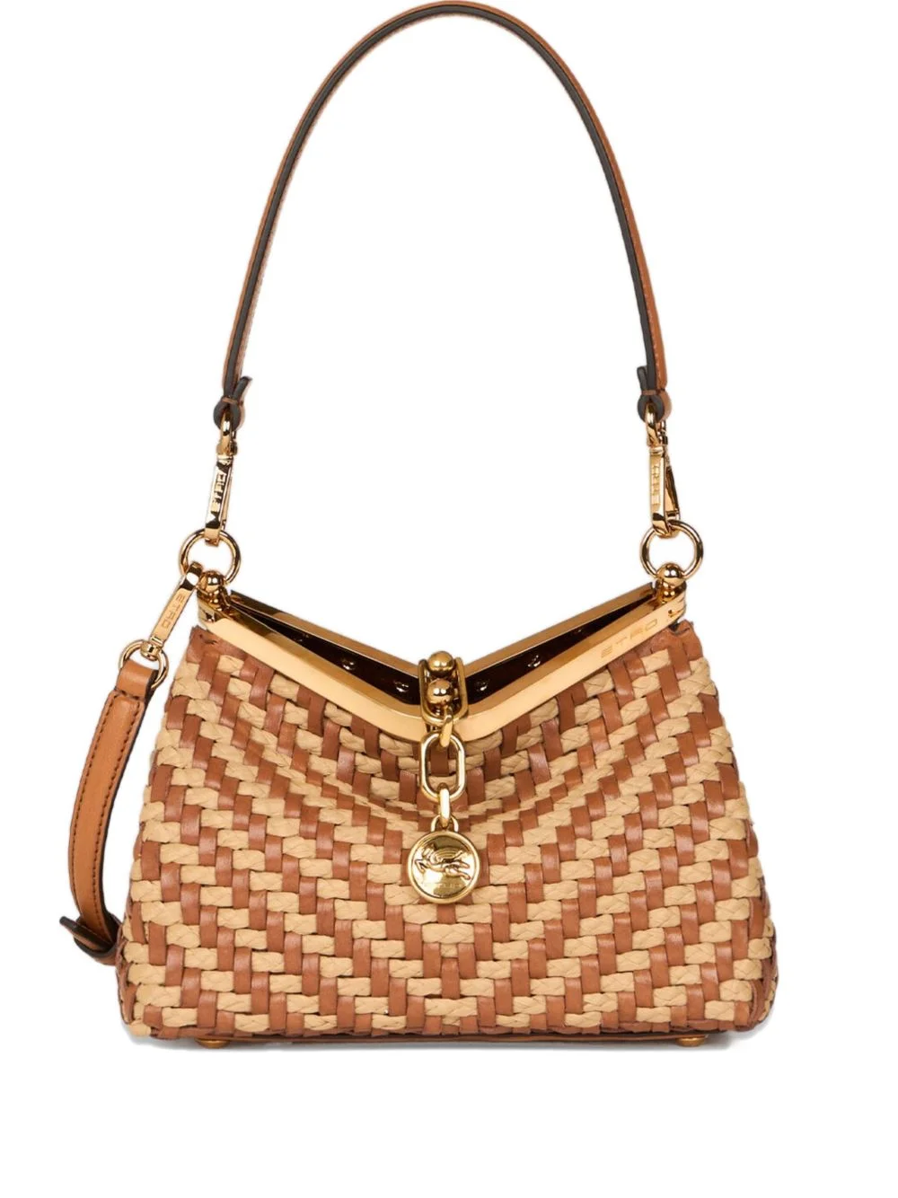 small Vela woven shoulder bag - 1
