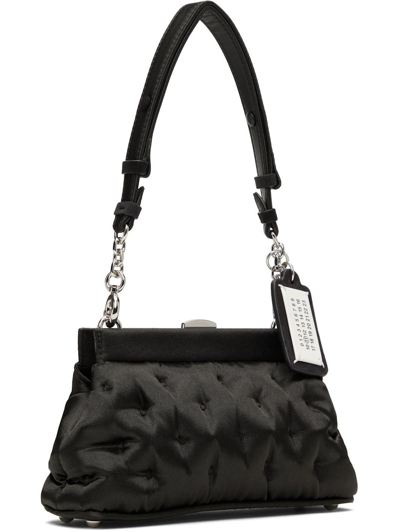 Maison Margiela Black Small Glam Slam Embroidery Clutch Bag outlook