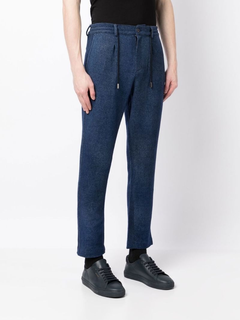 drawstring tapered trousers - 3