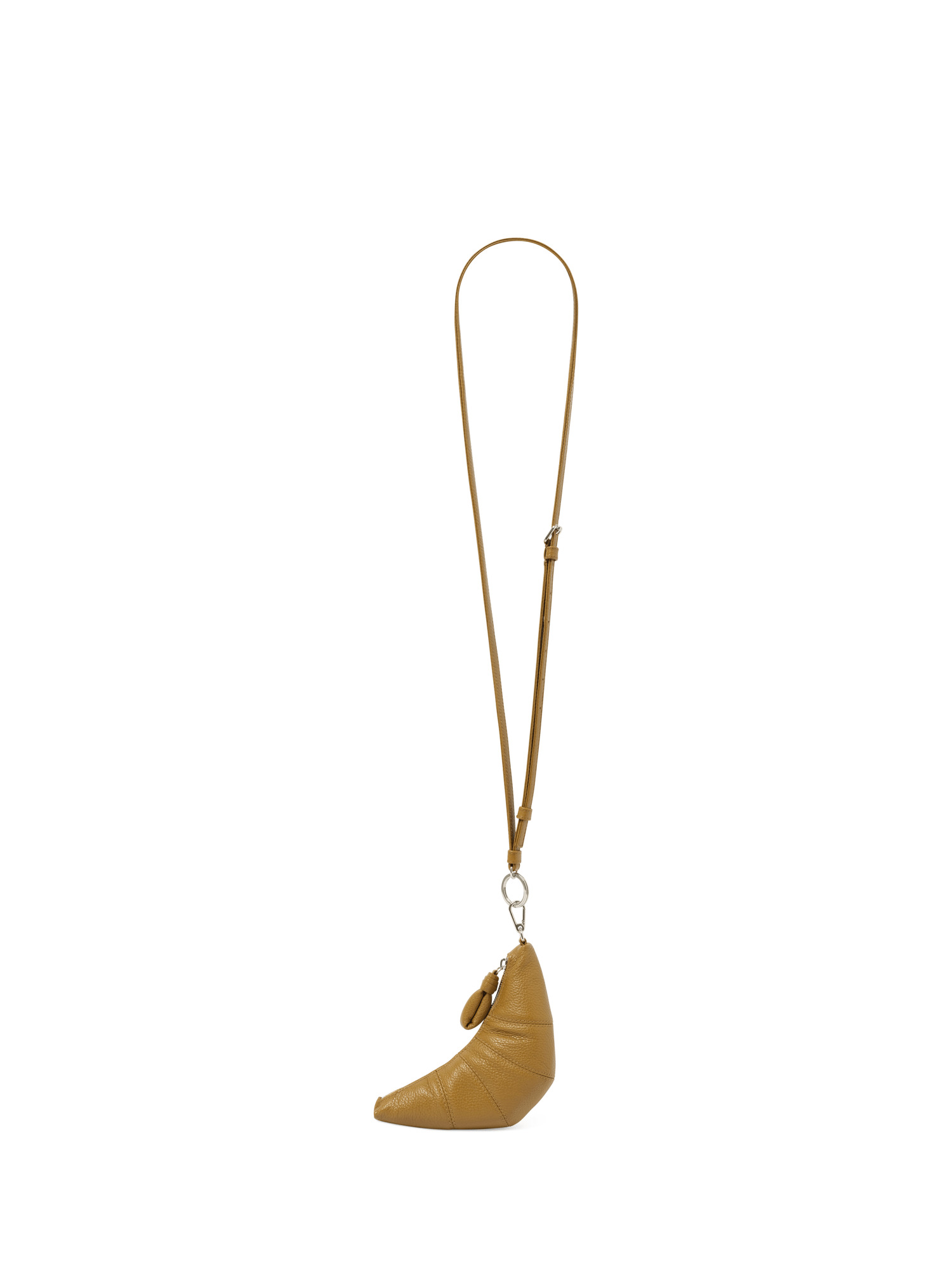 Crossbody Croissant Coin Purse in Bronze Khaki - 6