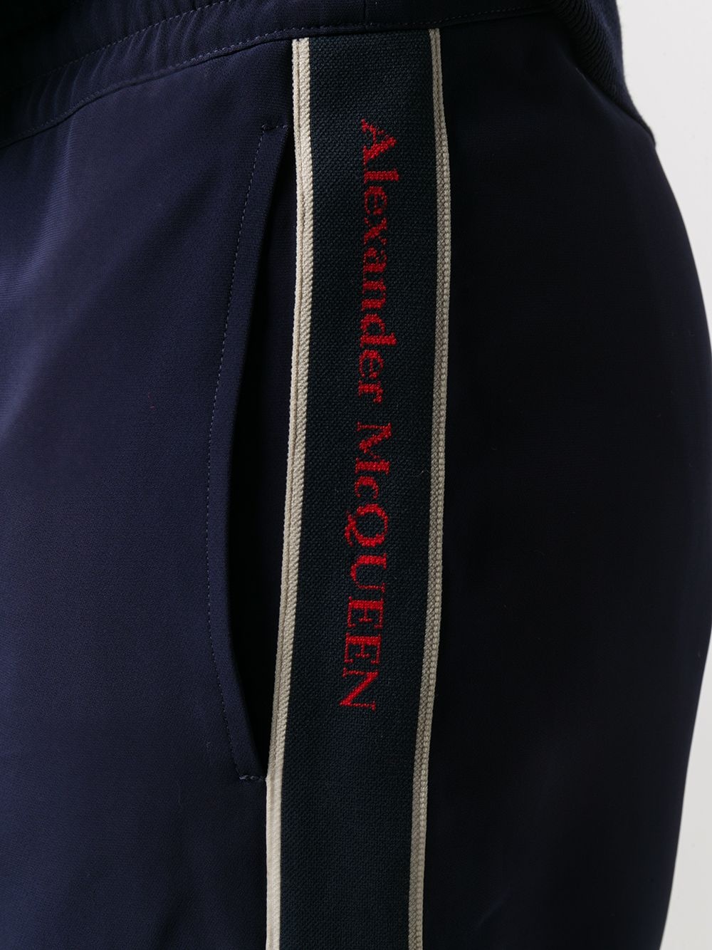 piped-trim detailed track pants - 5