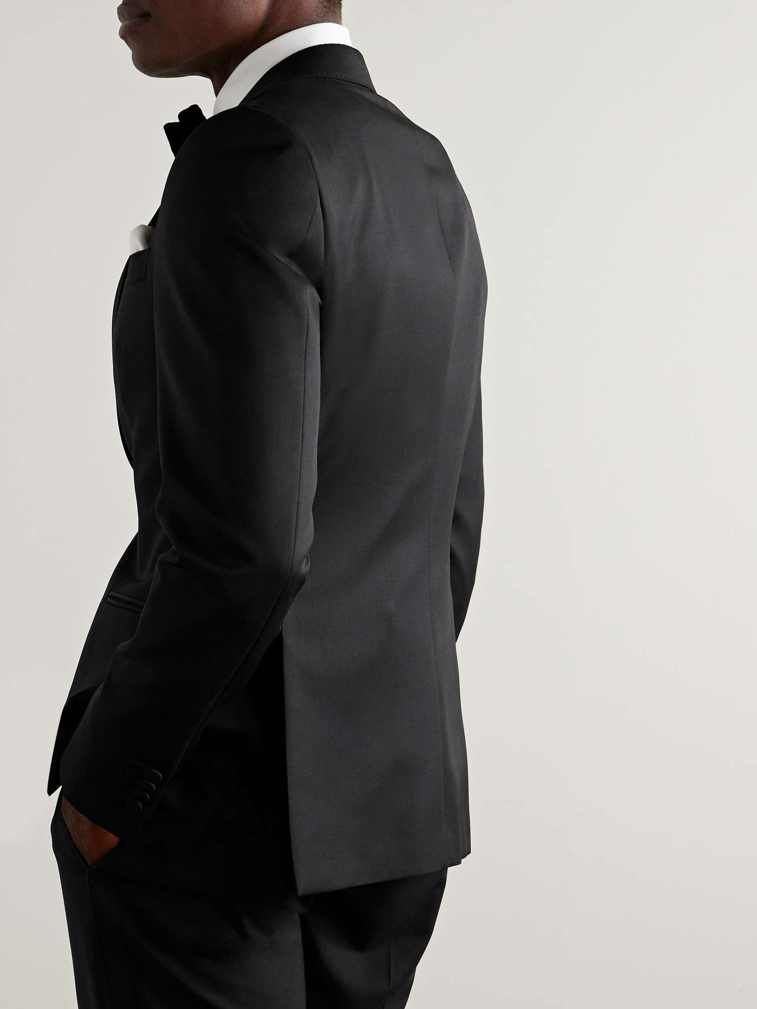 Slim-Fit Satin-Trimmed Wool and Mohair-Blend Tuxedo Jacket - 4