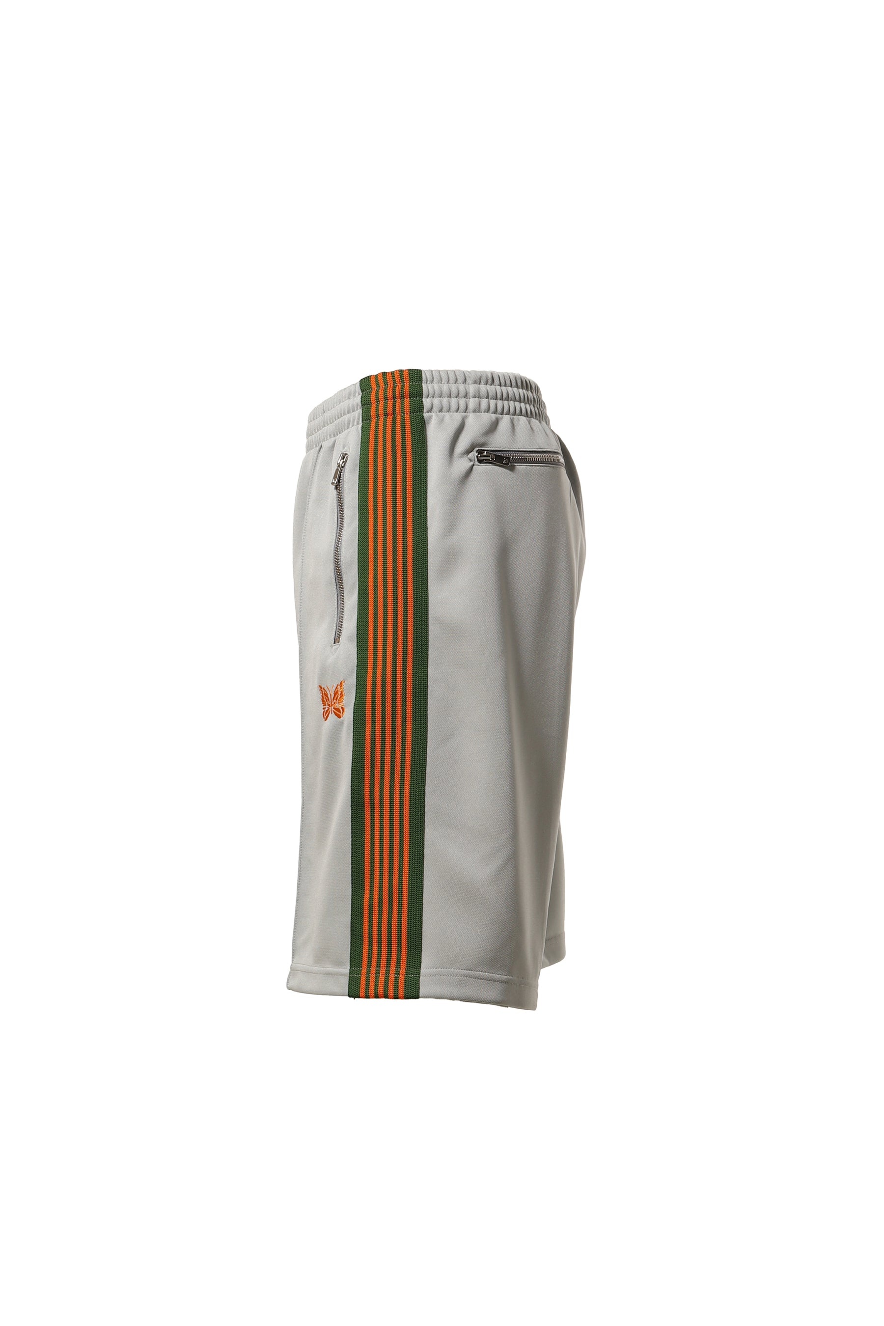 NEEDLES TRACK SHORT - POLY SMOOTH(EXCLUSIVE) / GRY | REVERSIBLE