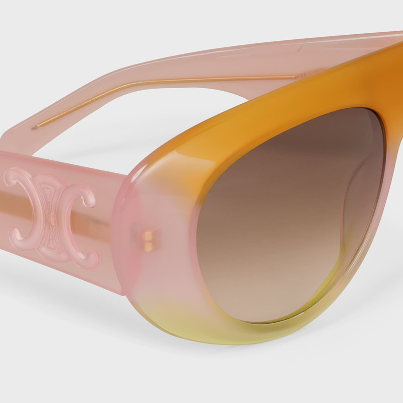 CELINE CL40340U Triomphe Stamp 01 sunglasses in Acetate outlook