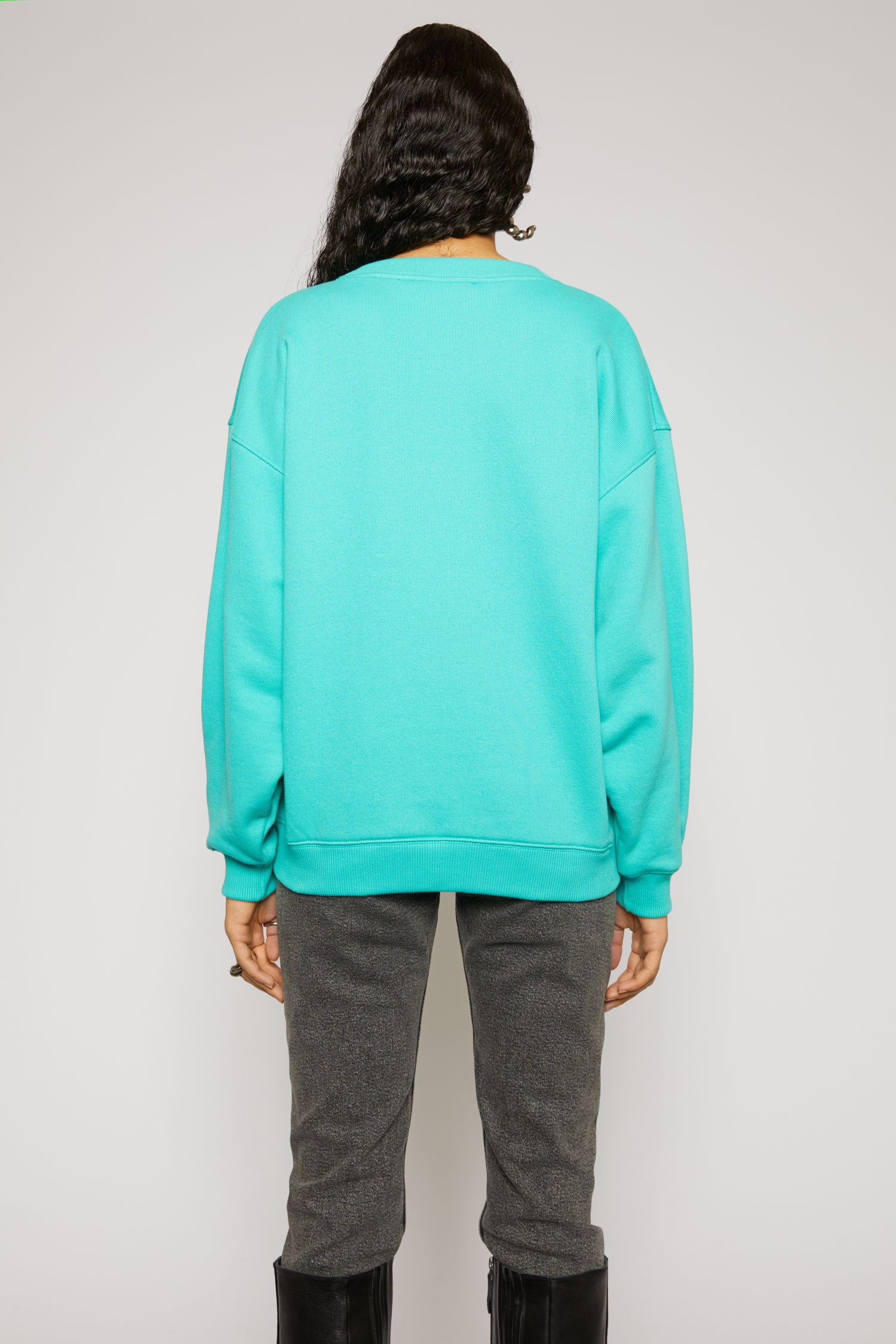 Dog-patch sweatshirt turquoise blue - 3