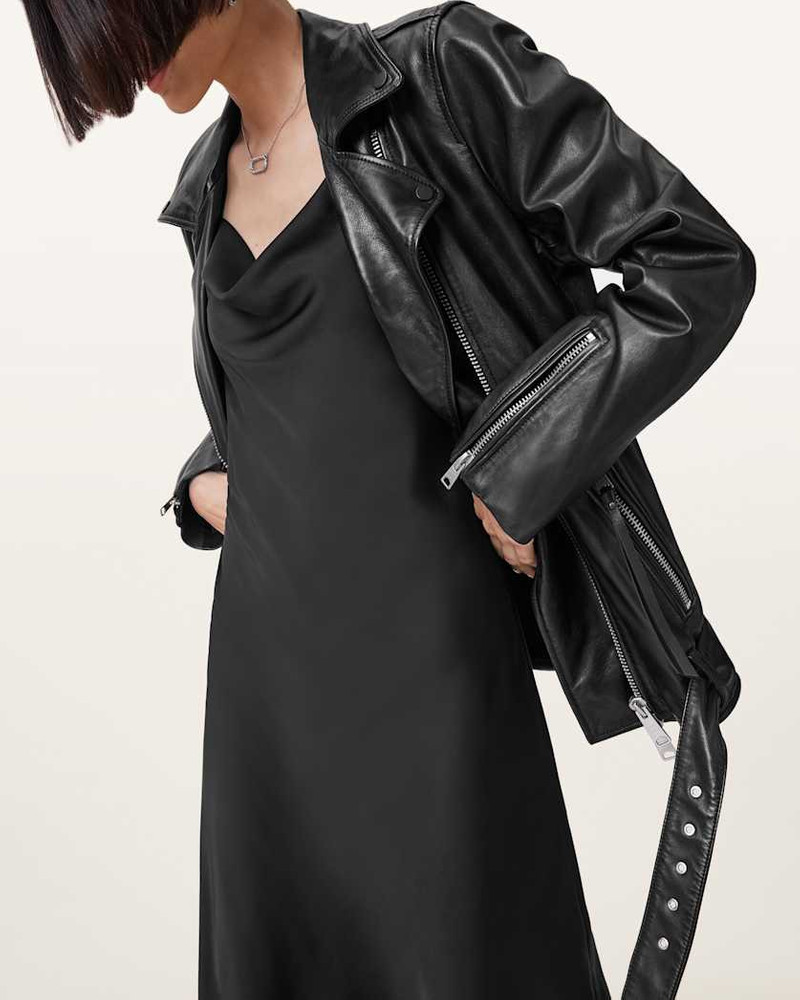 BILLIE RELAXED FIT LEATHER BIKER JACKET 3