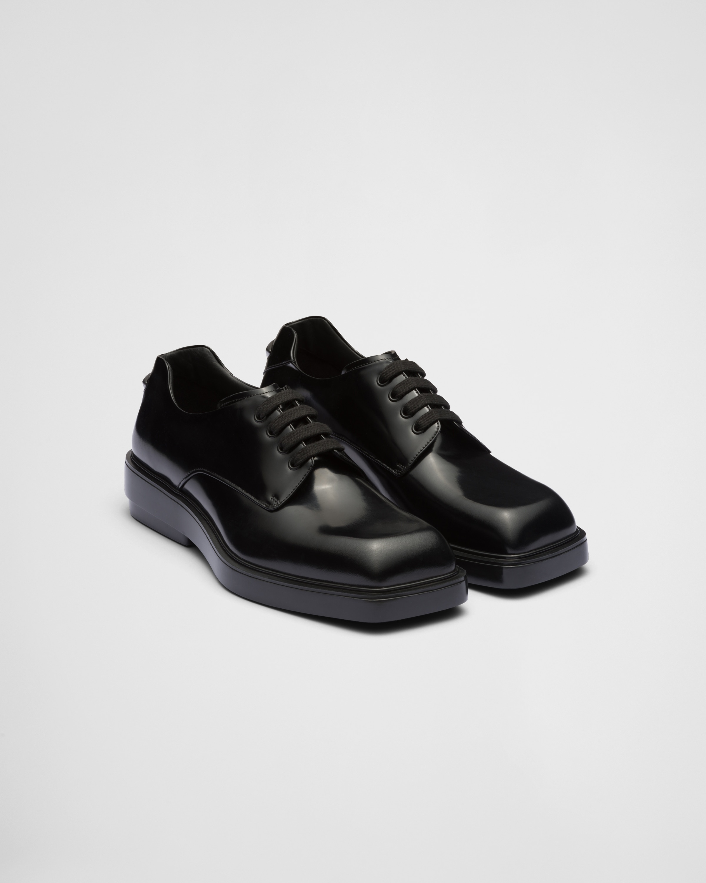 Prada leather derby shoes best sale