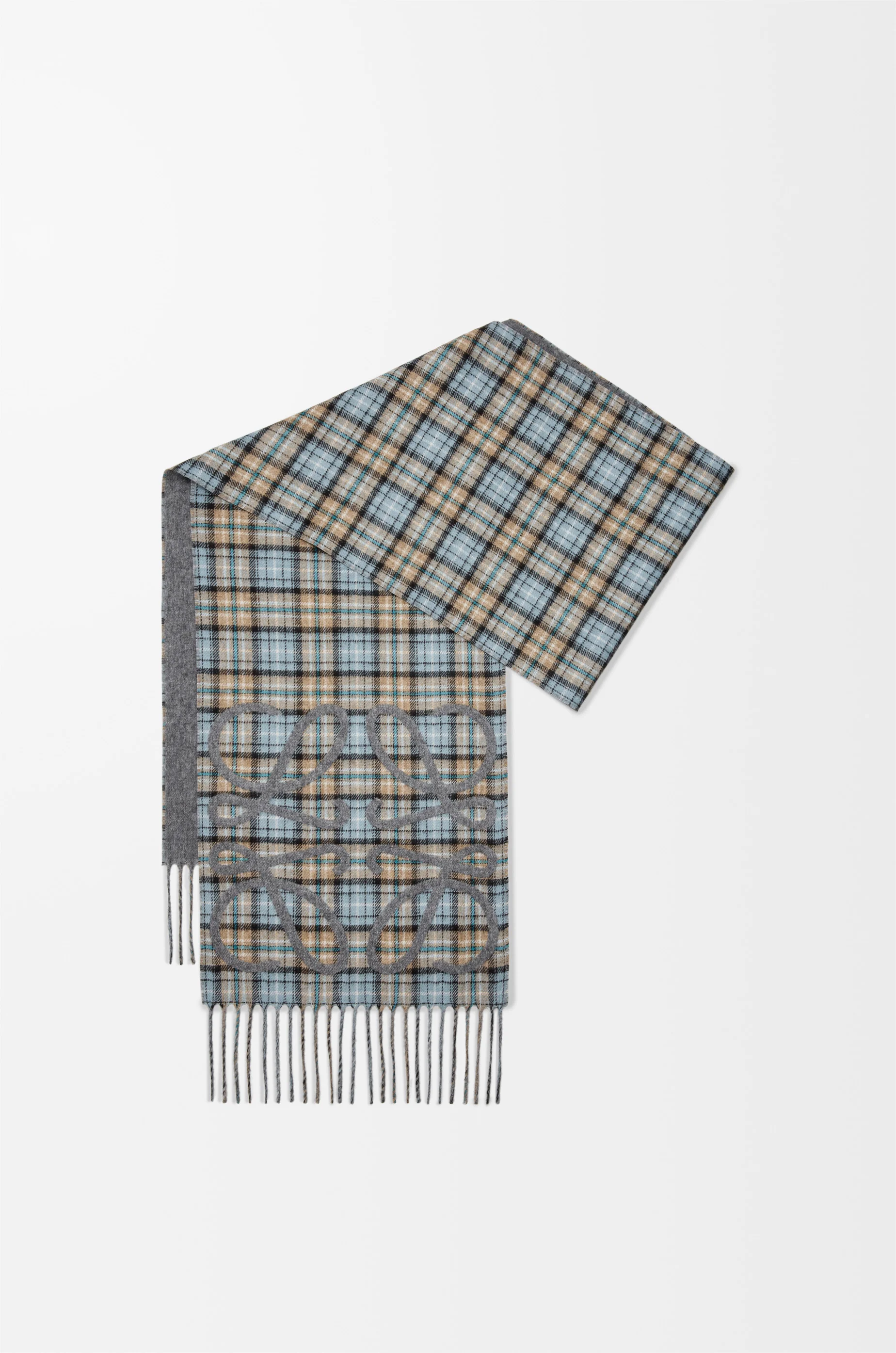 Anagram scarf in silk and cashmere - 1