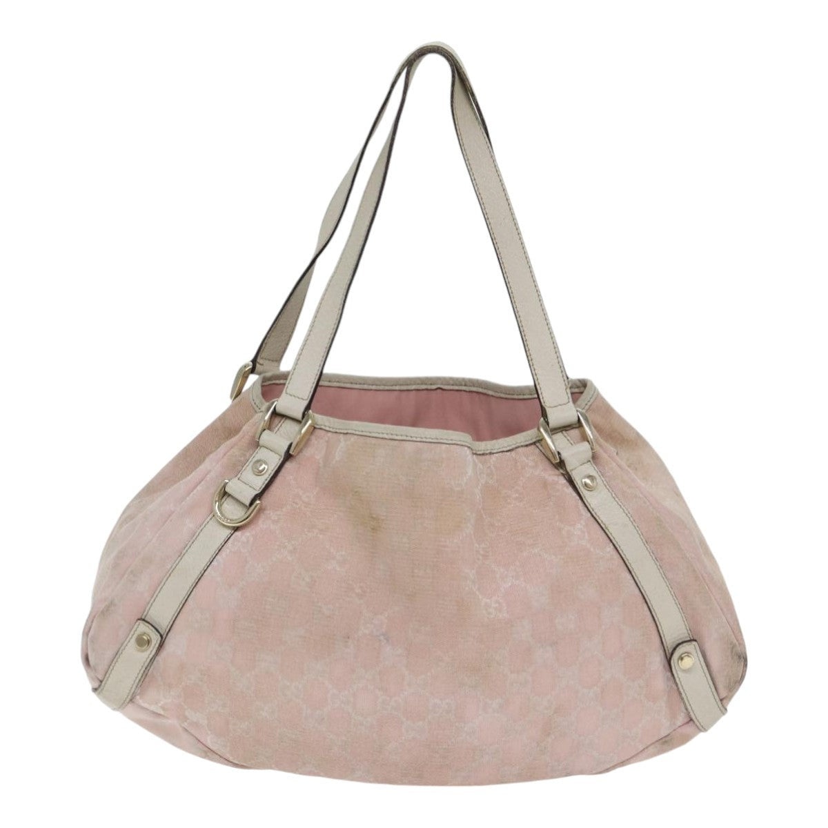 GUCCI GG Canvas Tote Bag Gold Pink - 2